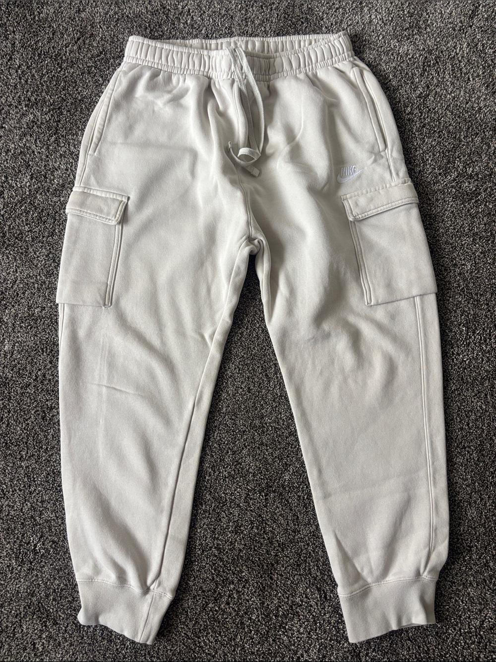 Like NEW! Nike Men's Off-White Sweatpants Joggers- Size Large